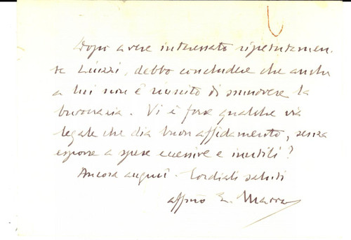 1957 ROMA ORDINE AL MERITO Lettera gen. Efisio MARRAS per un amico *Autografo 1957 ROMA ORDINE AL MERITO Lettera gen. Efisio MARRAS per un amico *Autografo